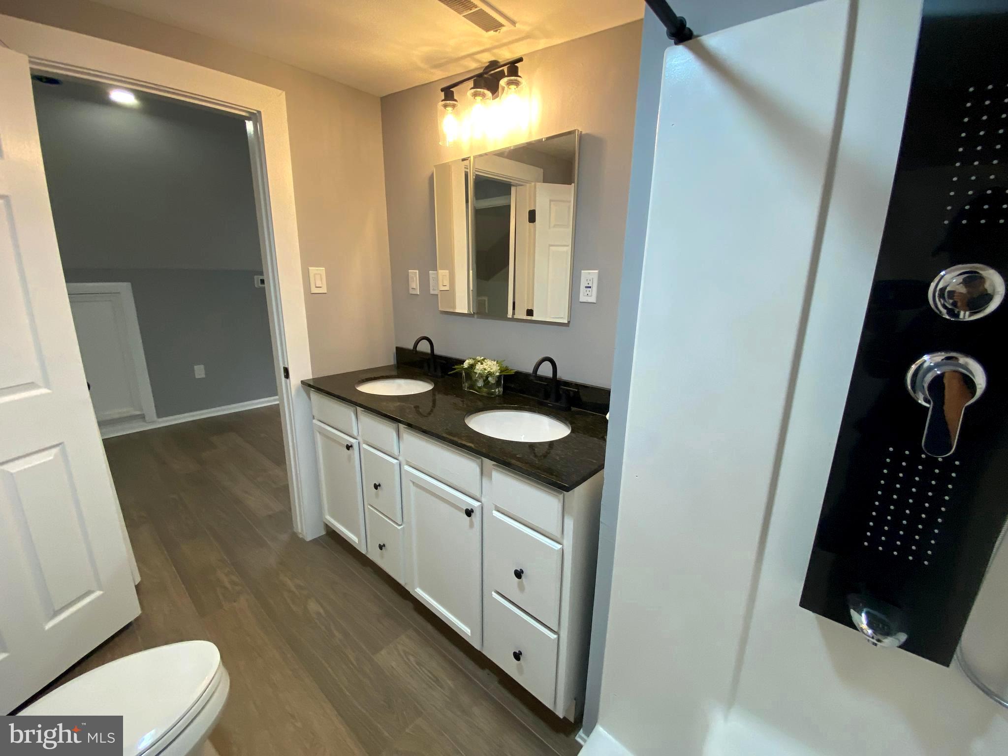 15 East 8th Avenue Pine Hill, NJ 08021 - Photo 30 of 32 a spacious bathroom with a granite countertop sink and a mirror