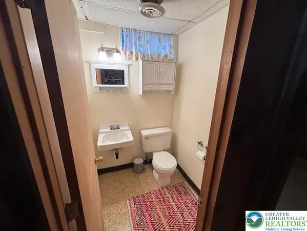 a bathroom with a sink and a toilet