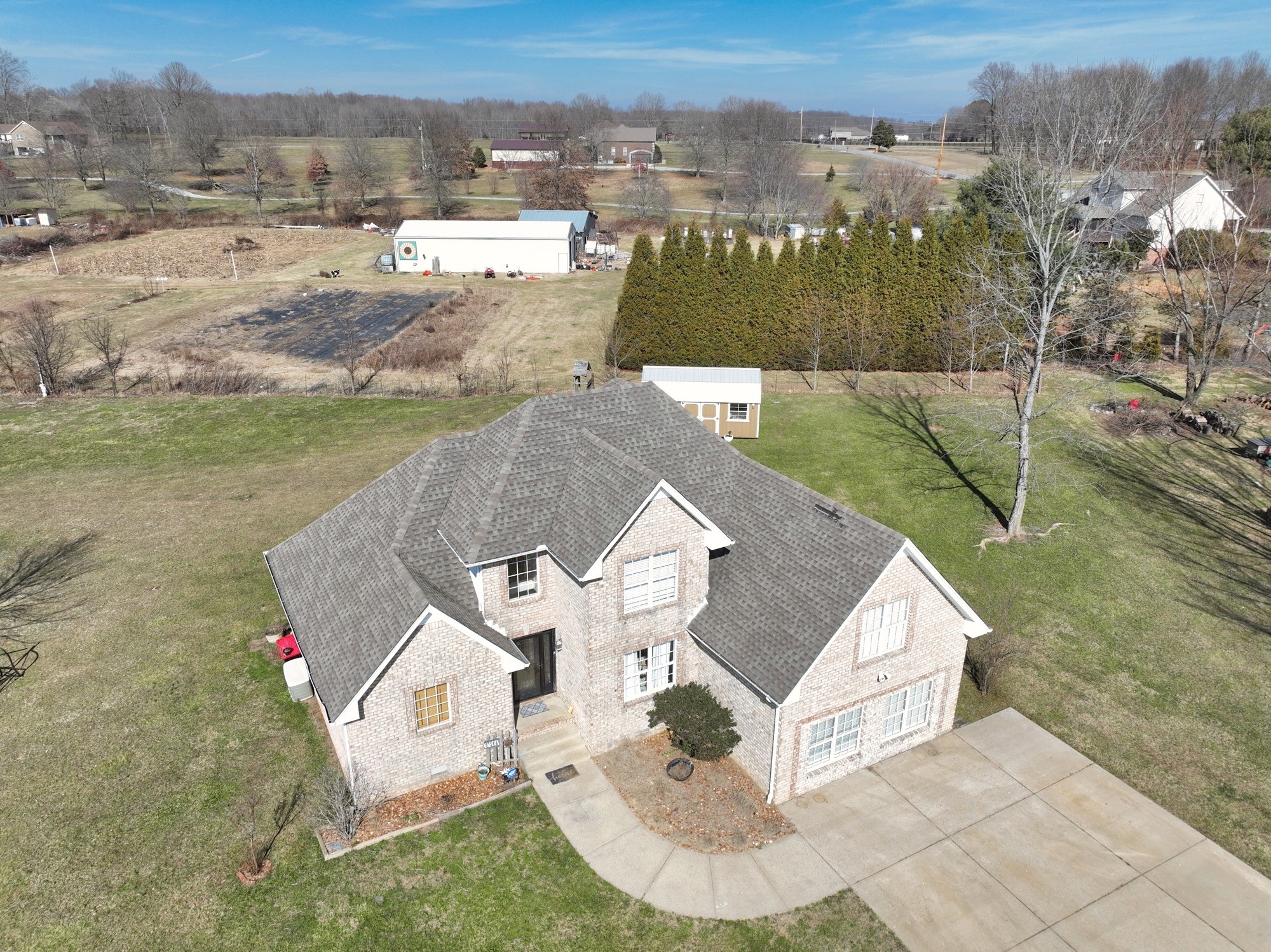 3376 Maxie Jones Road Springfield, TN 37172 - Photo 2 of 48 an aerial view of a house with a yard