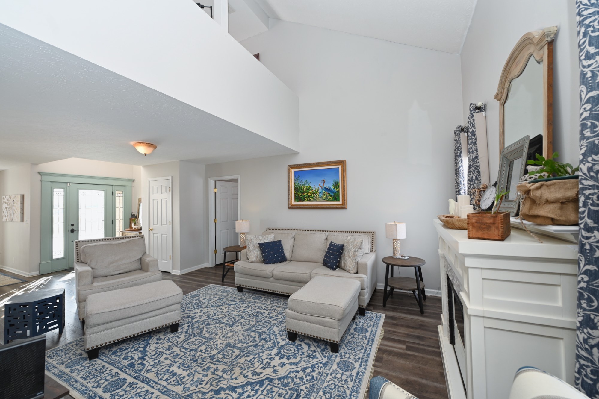 3376 Maxie Jones Road Springfield, TN 37172 - Photo 9 of 48 a living room with furniture and a fireplace
