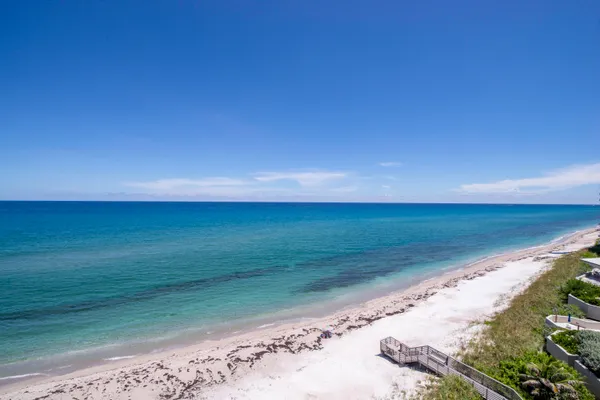 a view of an ocean beach