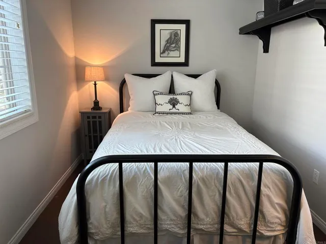 a outdoor space with furniture and umbrella