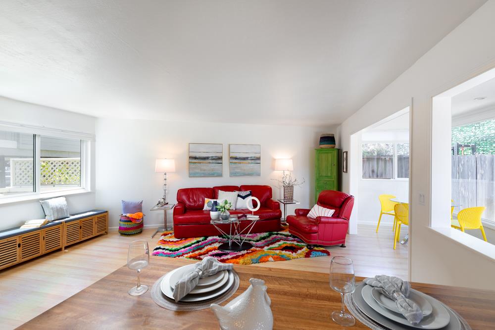 380 Sea Ridge Road, Unit E Aptos, CA 95003 - Photo 14 of 27 a living room with furniture and a wooden floor