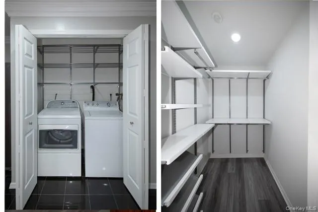 a view of storage and utility room