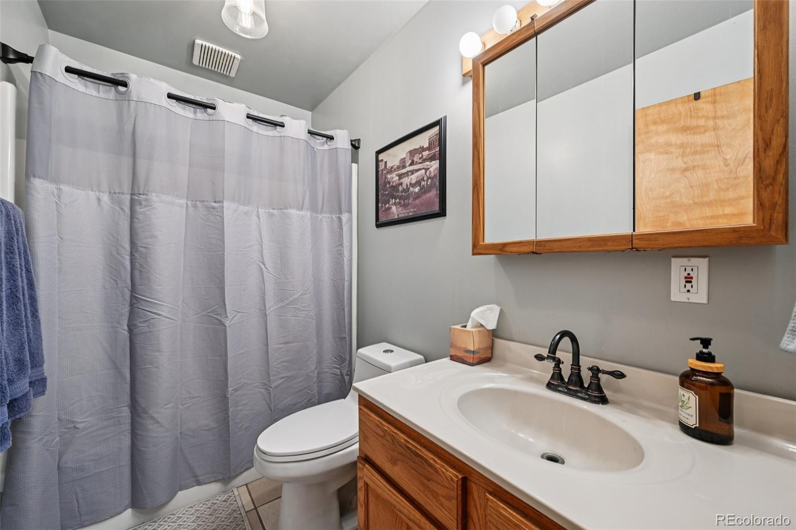 206 Pinon Circle Black Hawk, CO 80422 - Photo 27 of 50 a bathroom with a sink toilet and shower