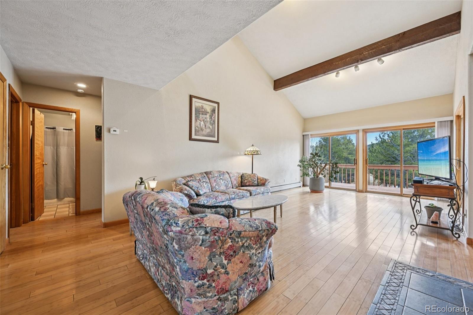 206 Pinon Circle Black Hawk, CO 80422 - Photo 10 of 50 a living room with furniture and a large window