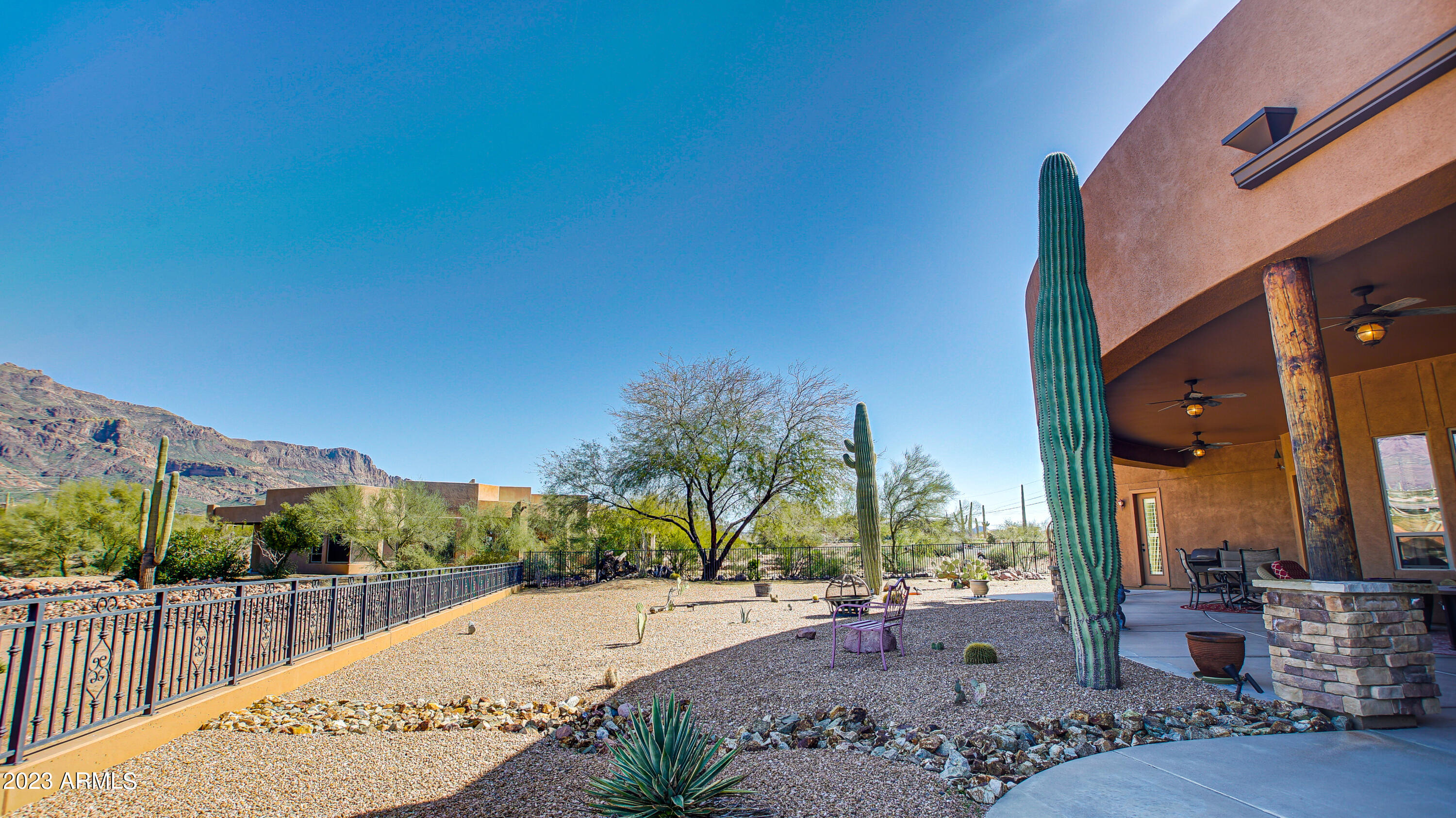 3926 South Falling Star Road Gold Canyon, AZ 85118 - Photo 33 of 45 Custom view fencing at rear yard