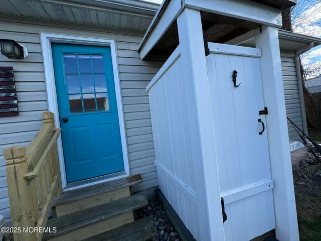 a view of front door