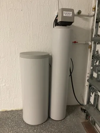 a view of a car in garage