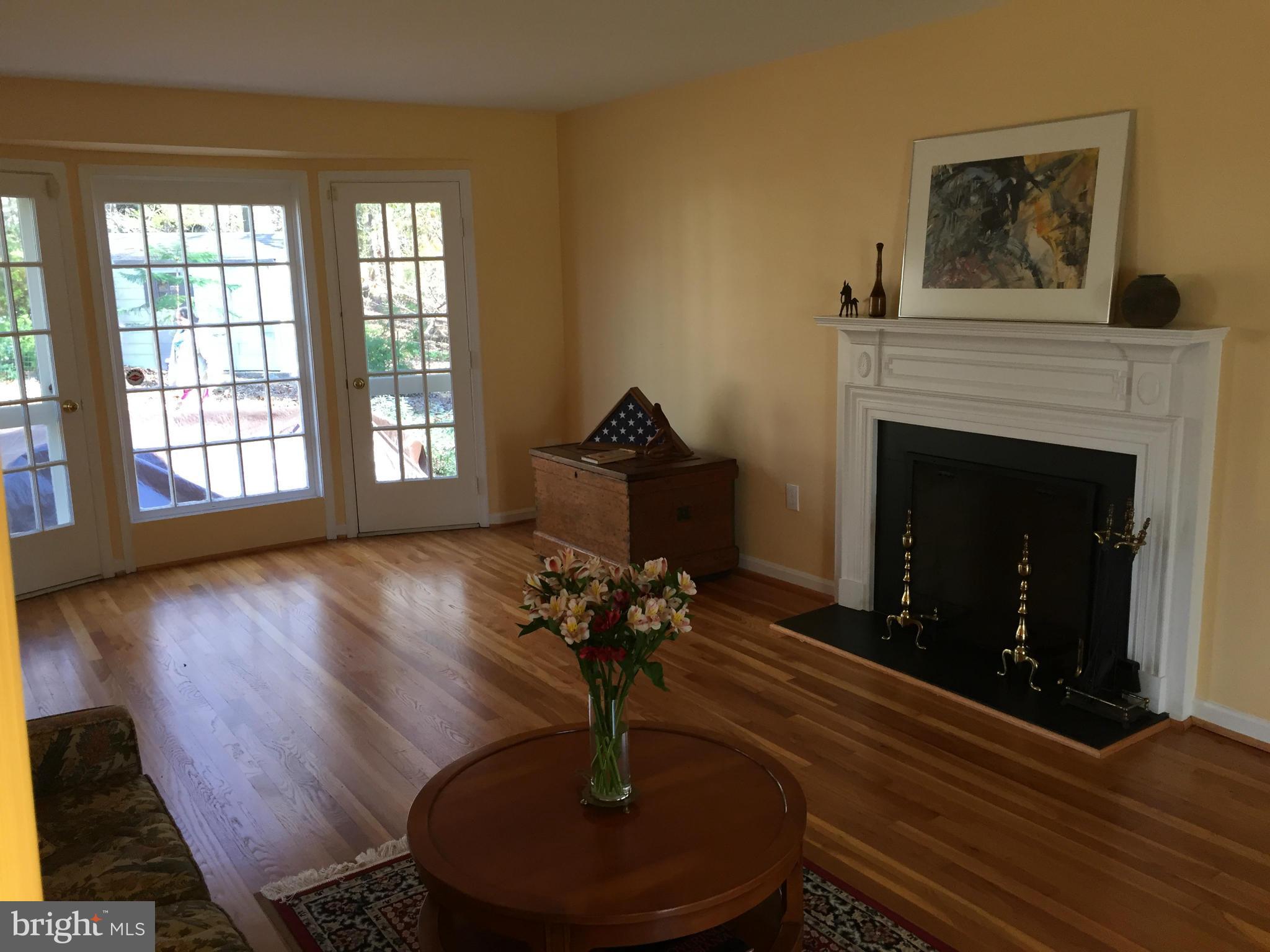 13601 Wendover Road Silver Spring, MD 20904 - Photo 9 of 30 Living Room with one of three fireplaces