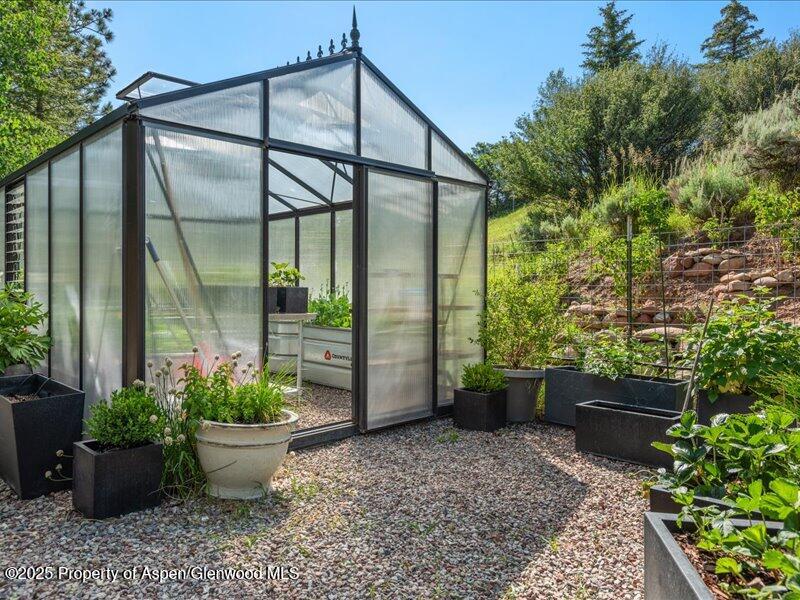 26 Bunker Loop Aspen, CO 81612 - Photo 22 of 23 a garden view with a potted plant