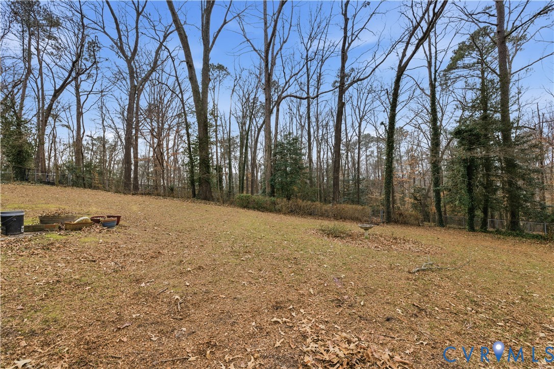 12508 Percival Street Chester, VA 23831 - Photo 5 of 30 a backyard of a house with large trees