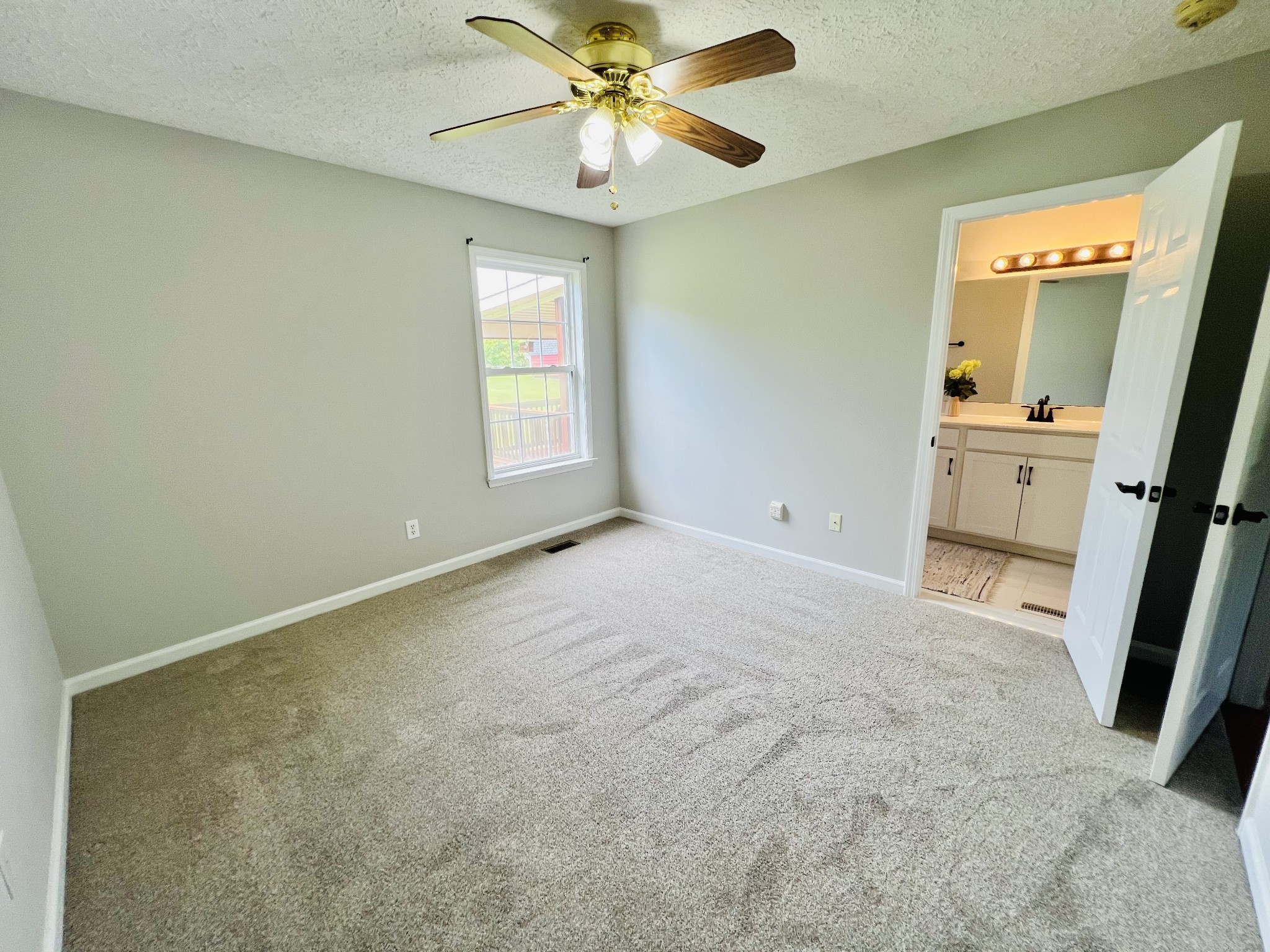 5345 Ashburn Road Springfield, TN 37172 - Photo 24 of 46 an empty room with closet and a chandelier fan