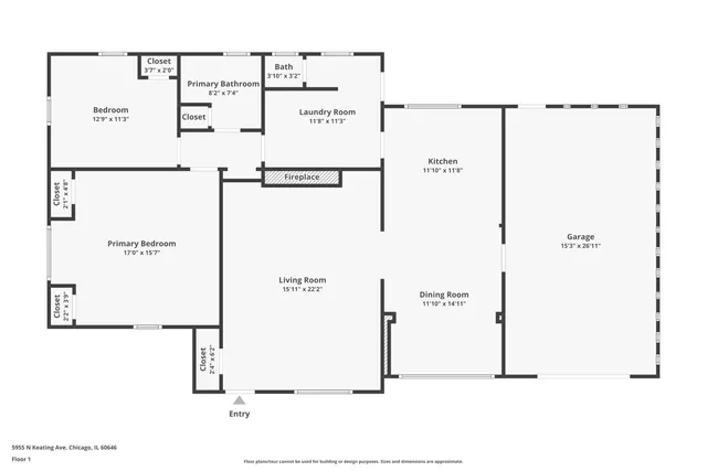 $495,000 | 5955 North Keating Avenue, Chicago, IL 60646
