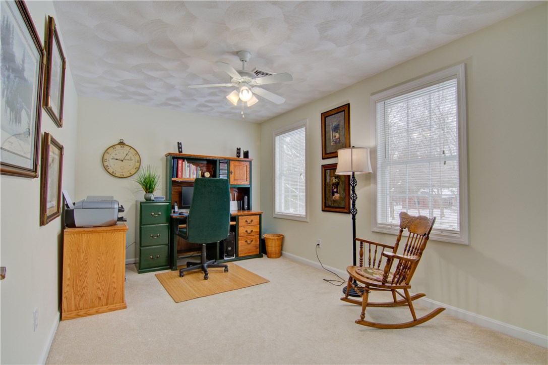 188 Ridge Drive Exeter, RI 02822 - Photo 23 of 40 Bedroom. Walk-in Closet. Ceiling Fan w/light. Carpeting.