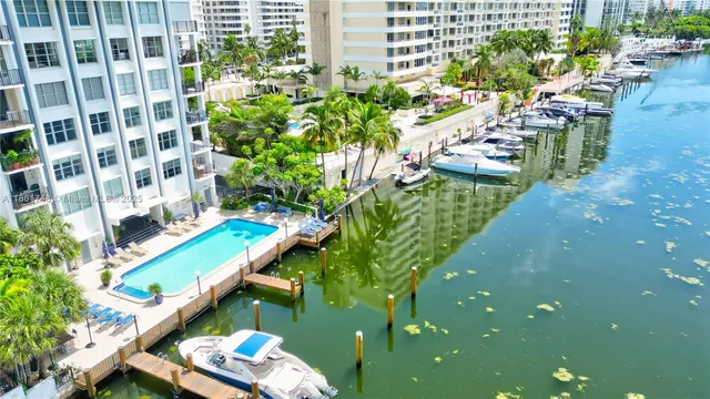 a view of a city with tall buildings