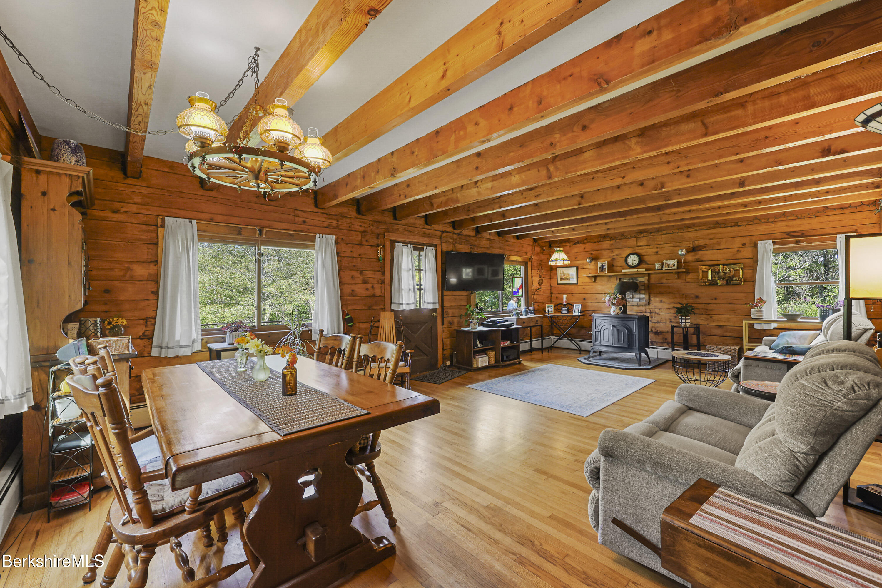 78 East Main Road Peru, MA 01235 - Photo 21 of 56 a view of a dining room with furniture window and outside view
