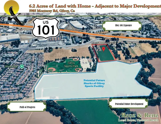 $1,850,000 | 5985 Monterey Road, Gilroy, CA 95020