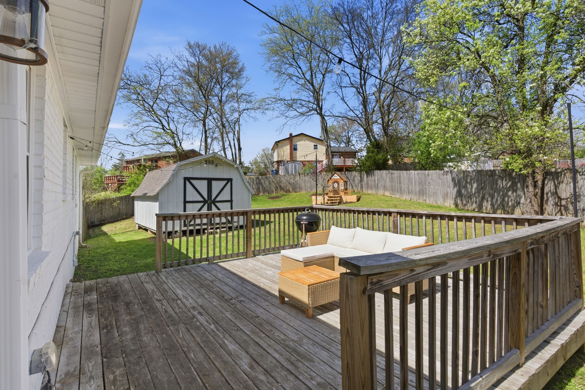 105 Regiment Court Franklin, TN 37064 - Photo 22 of 30 a view of a wooden deck with furniture