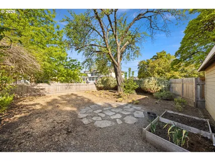 a backyard of a house