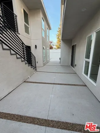 a view of a garage