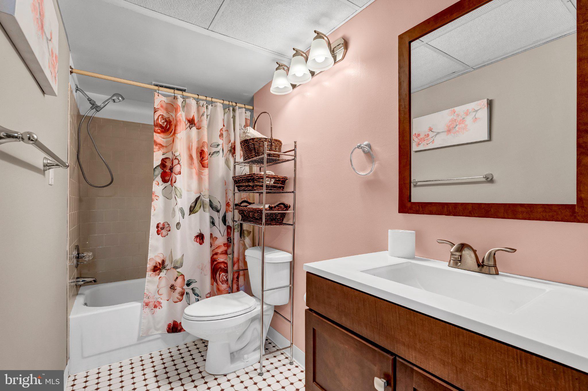 3700 Ralph Road Silver Spring, MD 20906 - Photo 32 of 37 Charming bathroom with floral accents.
