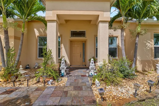 a front view of a house