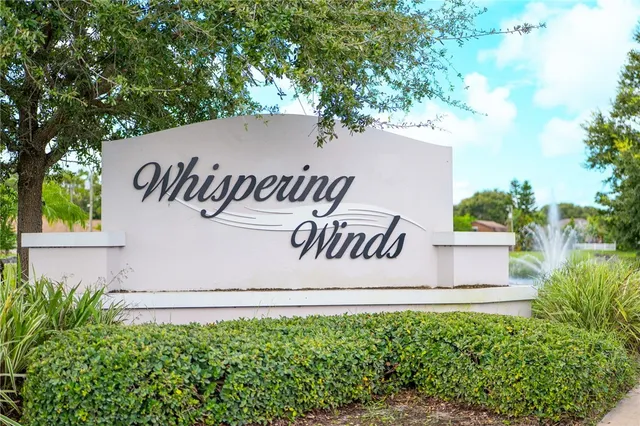 a view of a sign in a yard