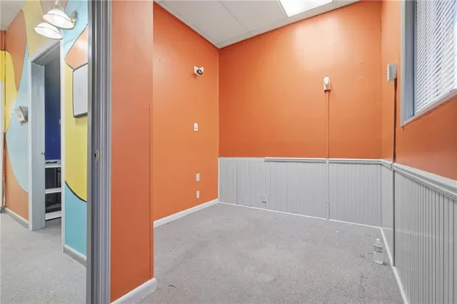 a view of a room with window