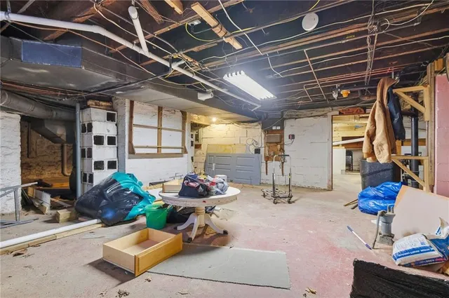 a room with gym equipment