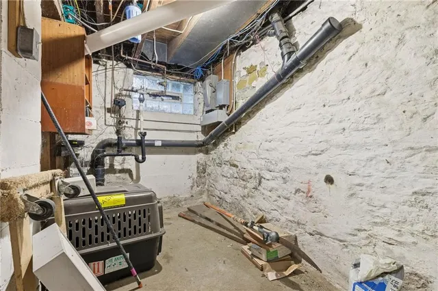 a utility room with a washer and dryer