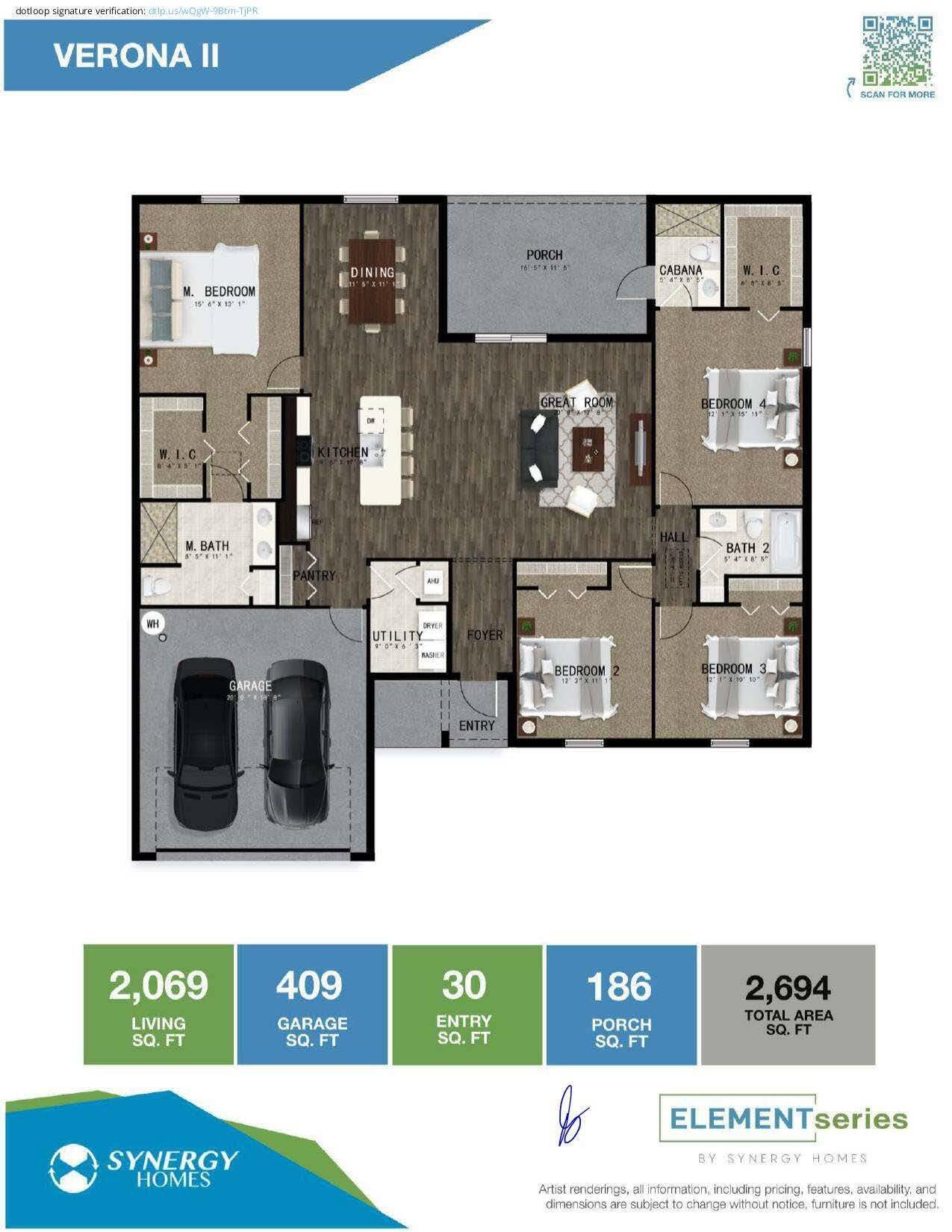 3997 Southwest Jarmer Road Port St. Lucie, FL 34953 - Photo 22 of 22 2022 Floorplan Verona II_Page_2