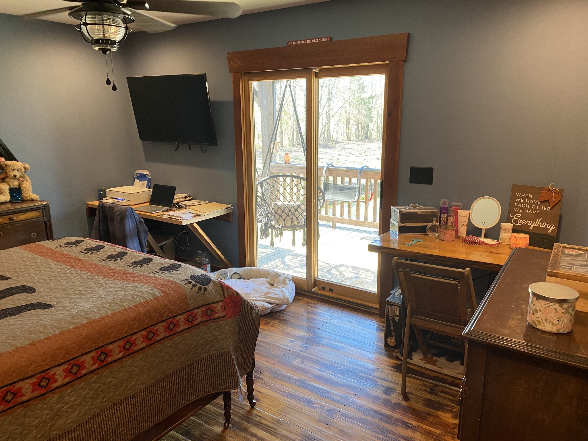 1063 Swan Mill Road Morrison, TN 37357 - Photo 19 of 35 a bedroom with a bed and a desk