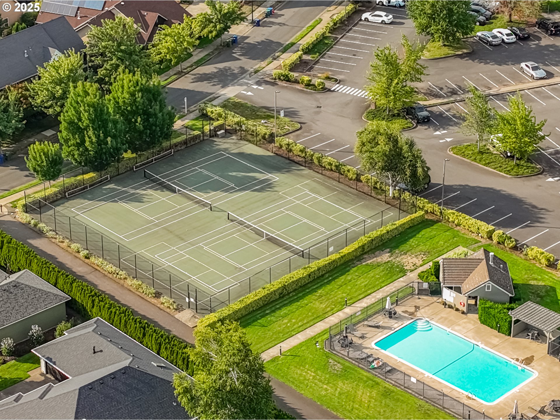 2815 Hazelnut Drive Woodburn, OR 97071 - Photo 7 of 22 an aerial view of a tennis ground