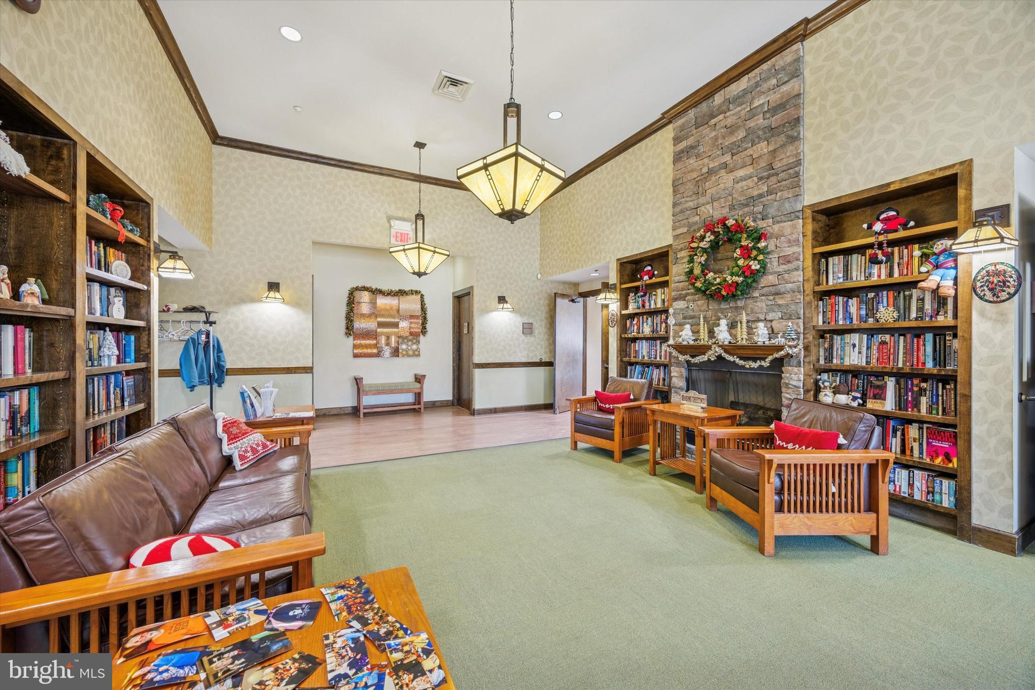 300 Tyler Court, Unit 431 Philadelphia, PA 19111 - Photo 22 of 29 a living room with furniture and a book shelf