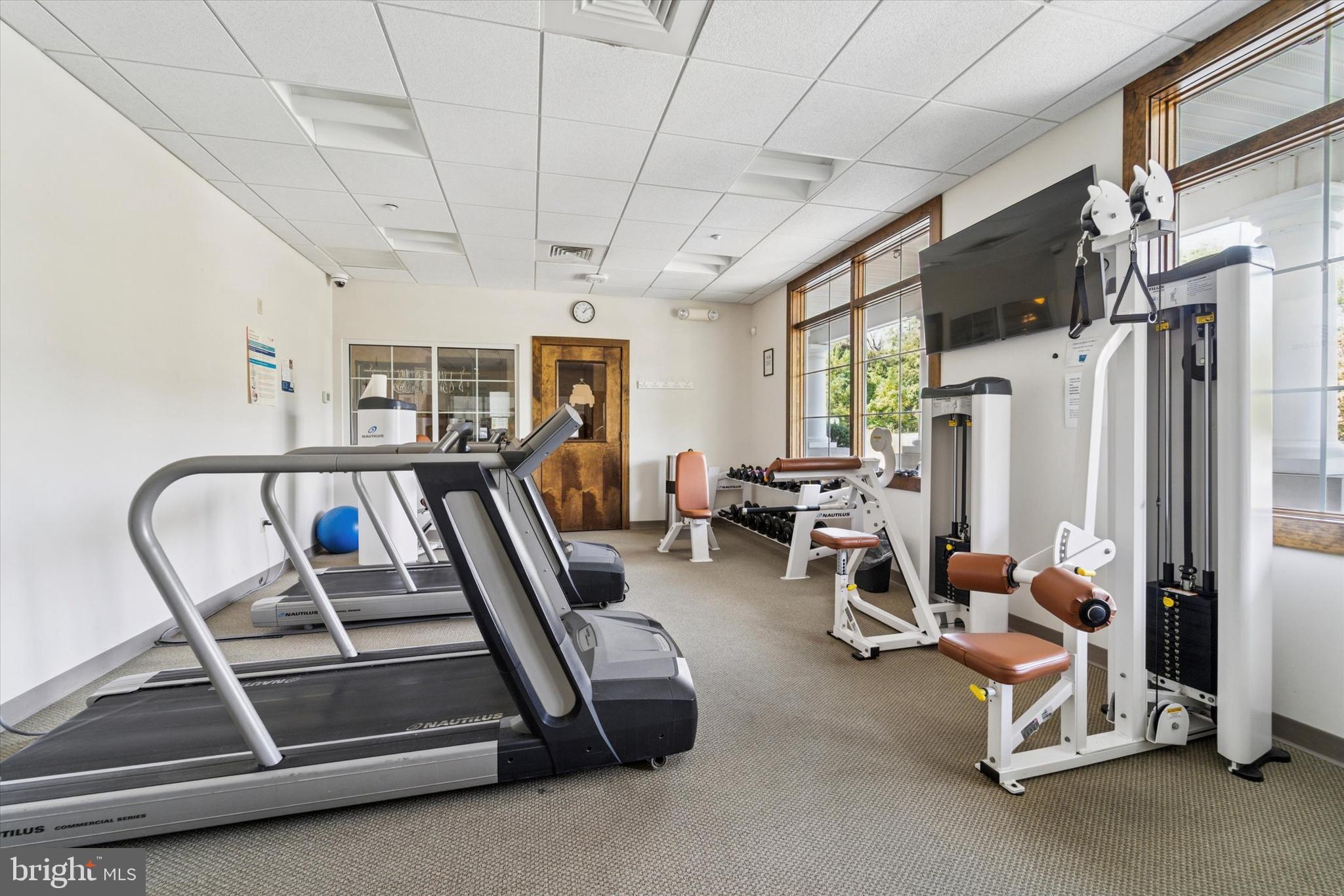 300 Tyler Court, Unit 431 Philadelphia, PA 19111 - Photo 25 of 29 a view of a room with gym equipment