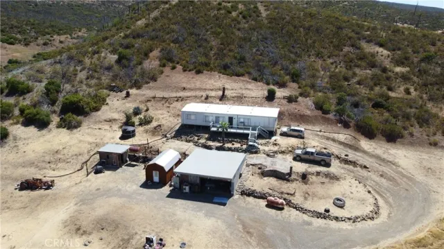 a view of a terrace with a bench