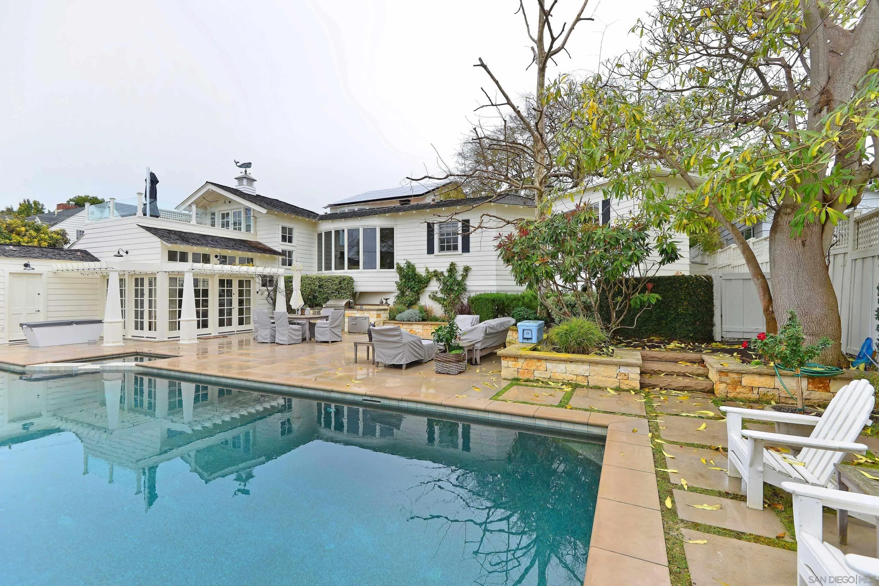 5844 Beaumont Avenue La Jolla, CA 92037 - Photo 20 of 26 a view of a house with pool and chairs