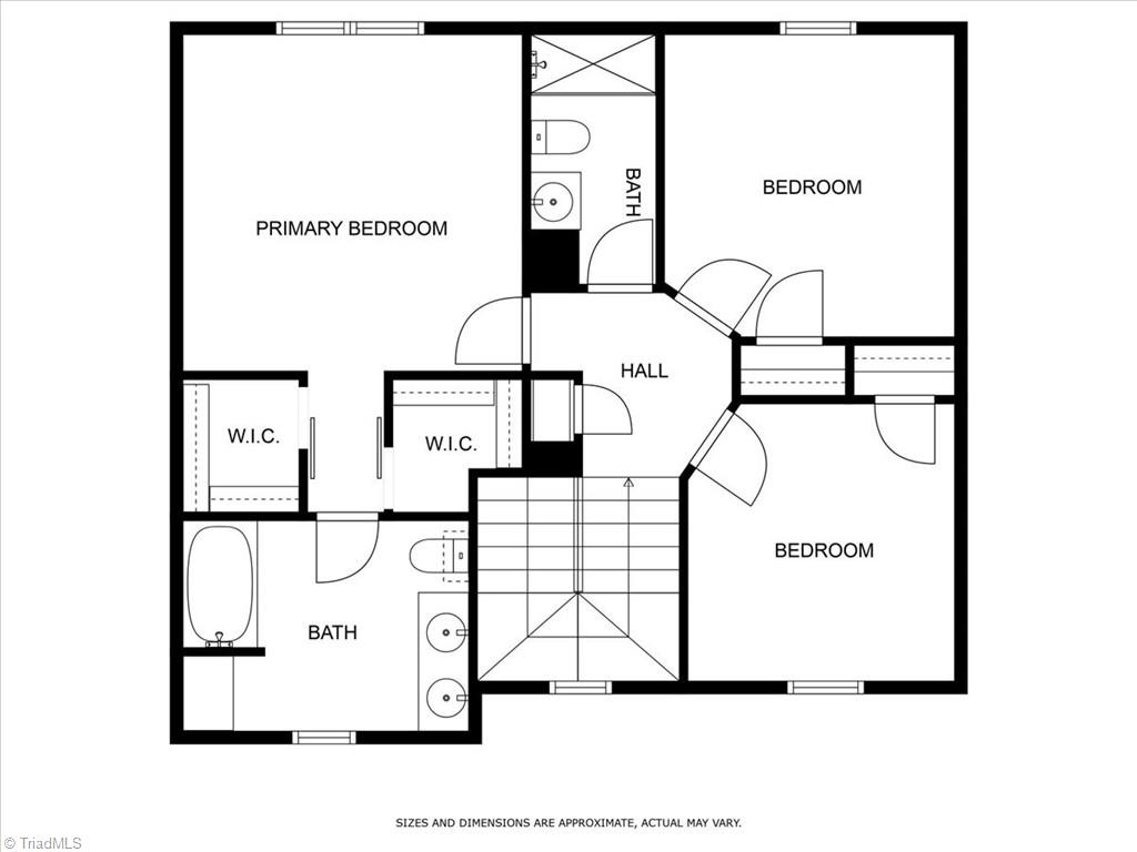 6024 Old Plank Road High Point, NC 27265 - Photo 37 of 37 Second Floor Floorplan
