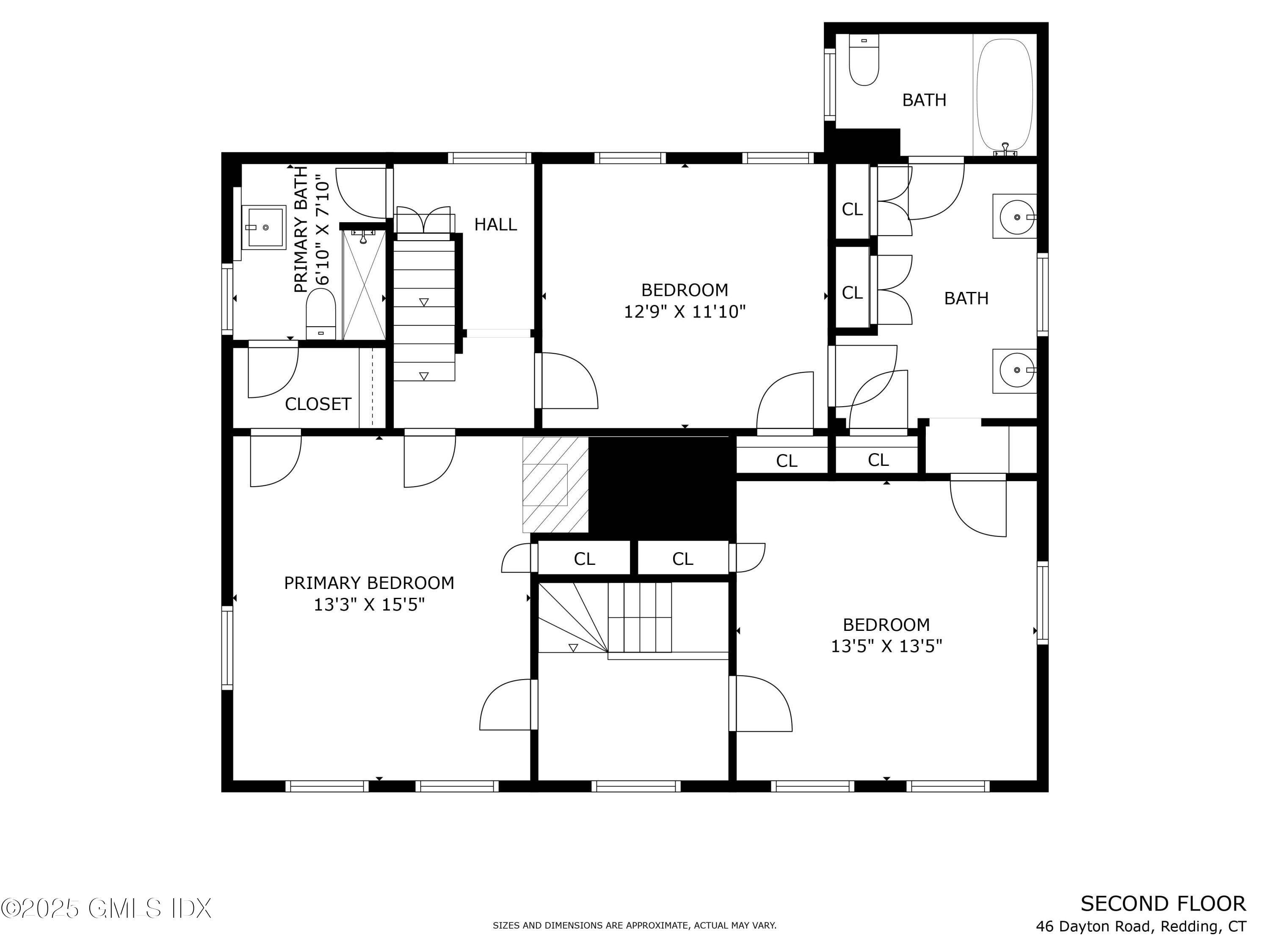 46 Dayton Road Redding, CT 06896 - Photo 35 of 40 Main House - Second Floor