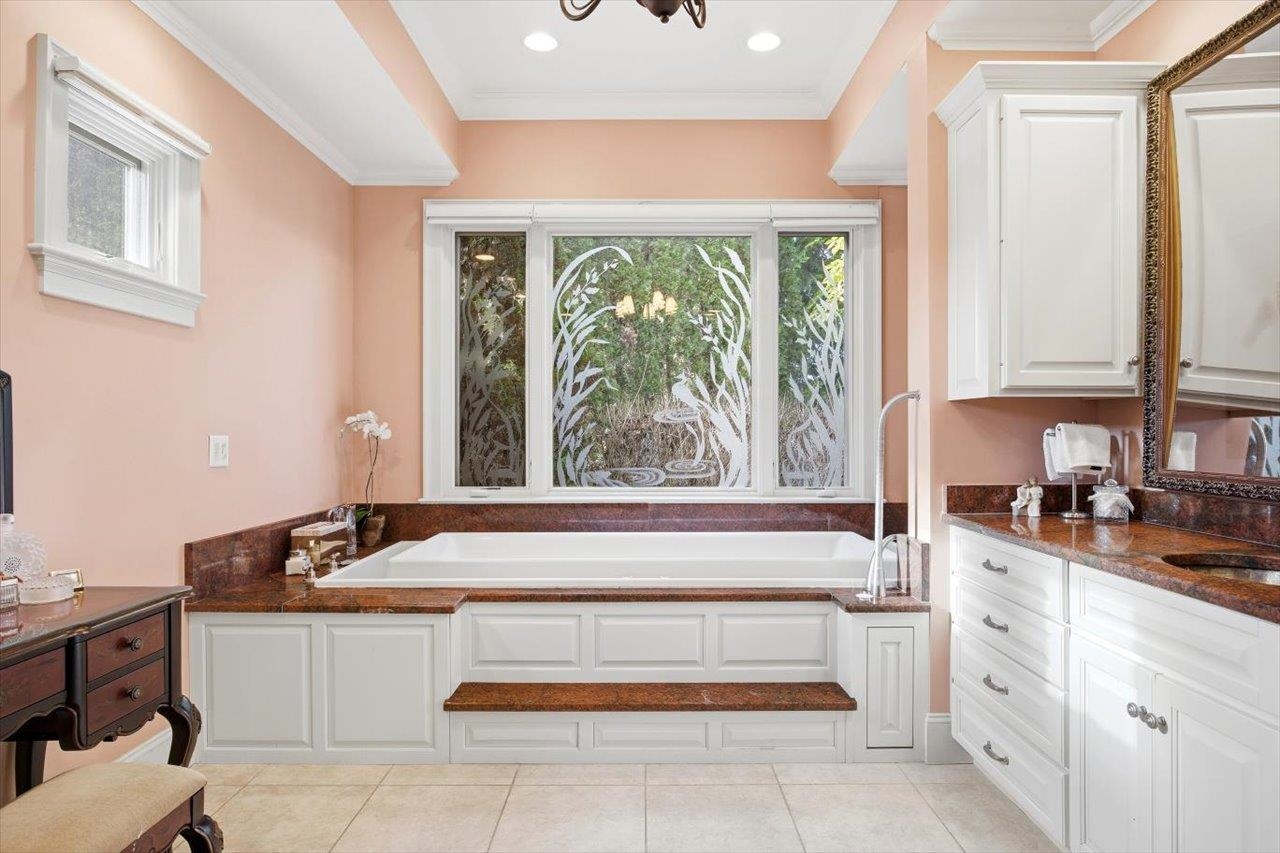 2223 Airport Road Bridgewater, VA 22812 - Photo 25 of 74 a spacious bathroom with a granite countertop tub and a sink