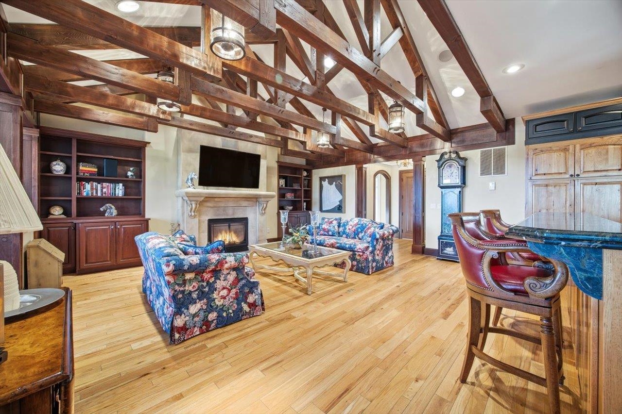 2223 Airport Road Bridgewater, VA 22812 - Photo 8 of 74 a living room with furniture a fireplace and a flat screen tv