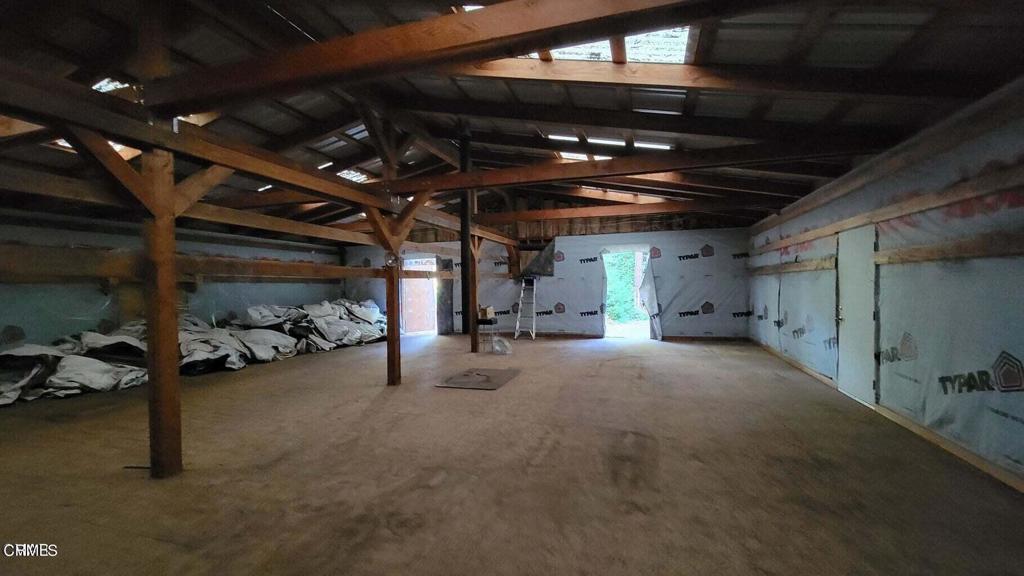 26030 Comptche Ukiah Road Comptche, CA 95427 - Photo 21 of 25 a view of empty room with wooden ceiling