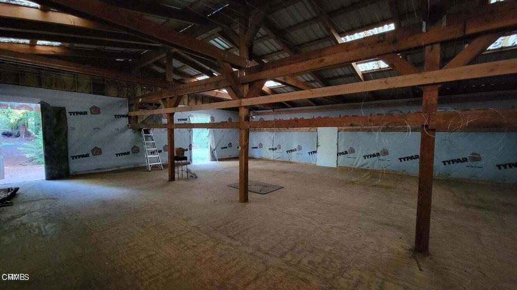 26030 Comptche Ukiah Road Comptche, CA 95427 - Photo 25 of 25 a view of empty room with wooden ceiling