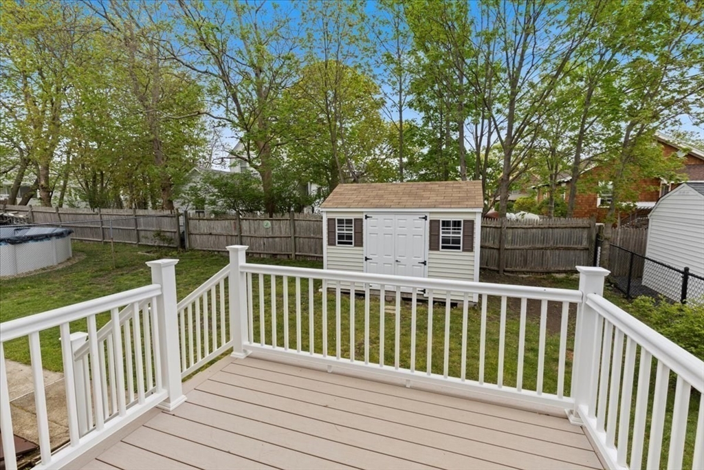 7 G Street Hull, MA 02045 - Photo 26 of 34 a view of a wooden deck and a yard