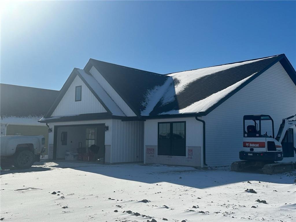 a view of a backyard of a house