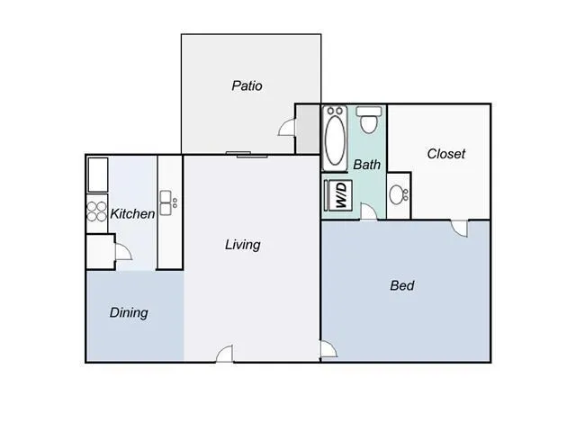 $1,195 | 6903 Deatonhill Drive, Unit 22, Austin, TX 78745