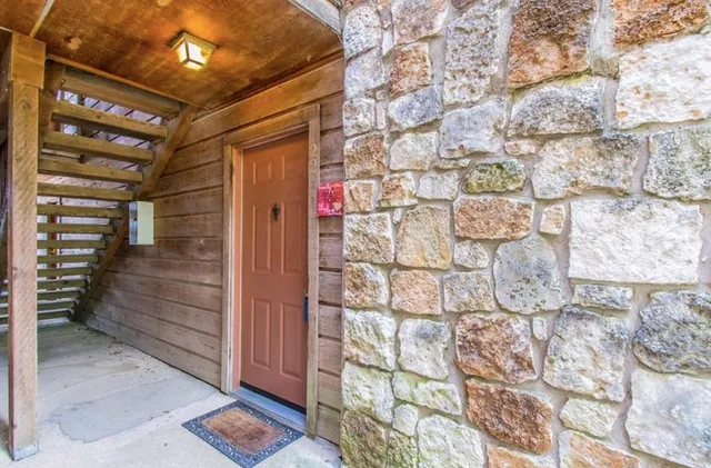 a view of front door