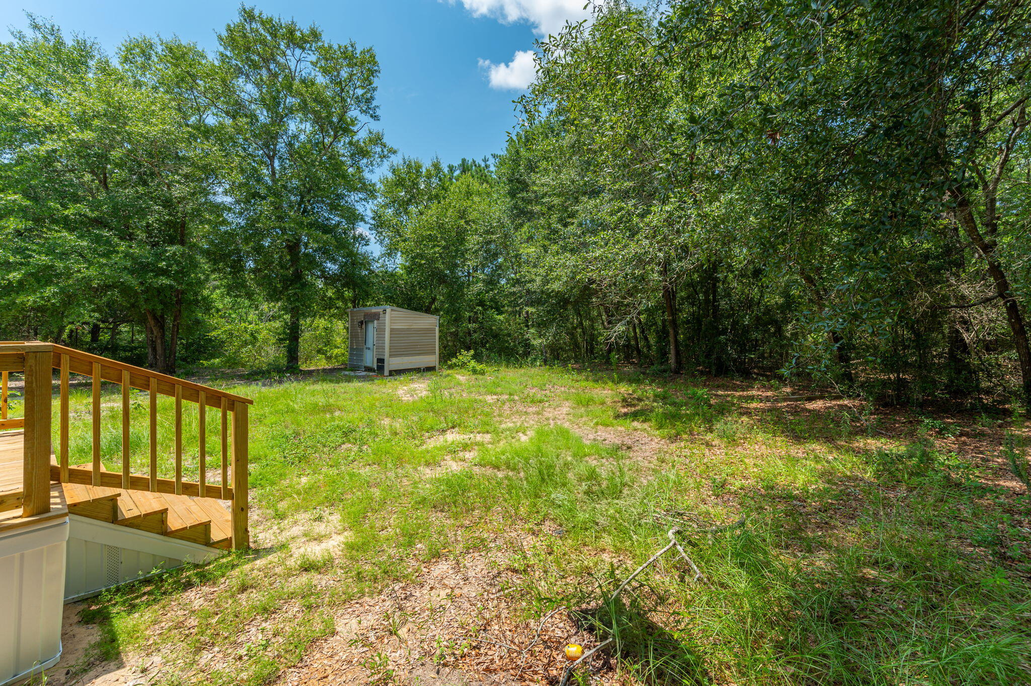 4231 Painter Branch Road Crestview, FL 32539 - Photo 33 of 39 a backyard of a house with lots of green space