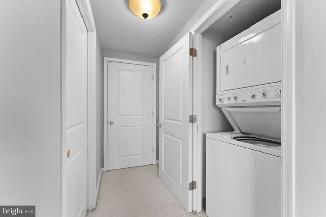 a view of room with washer and dryer